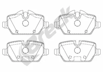 Комплект тормозных колодок, дисковый тормоз BRECK купить